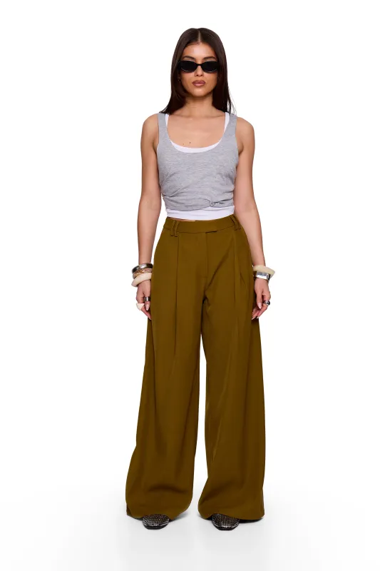 Olive Wide Trouser sold by Missy Empire