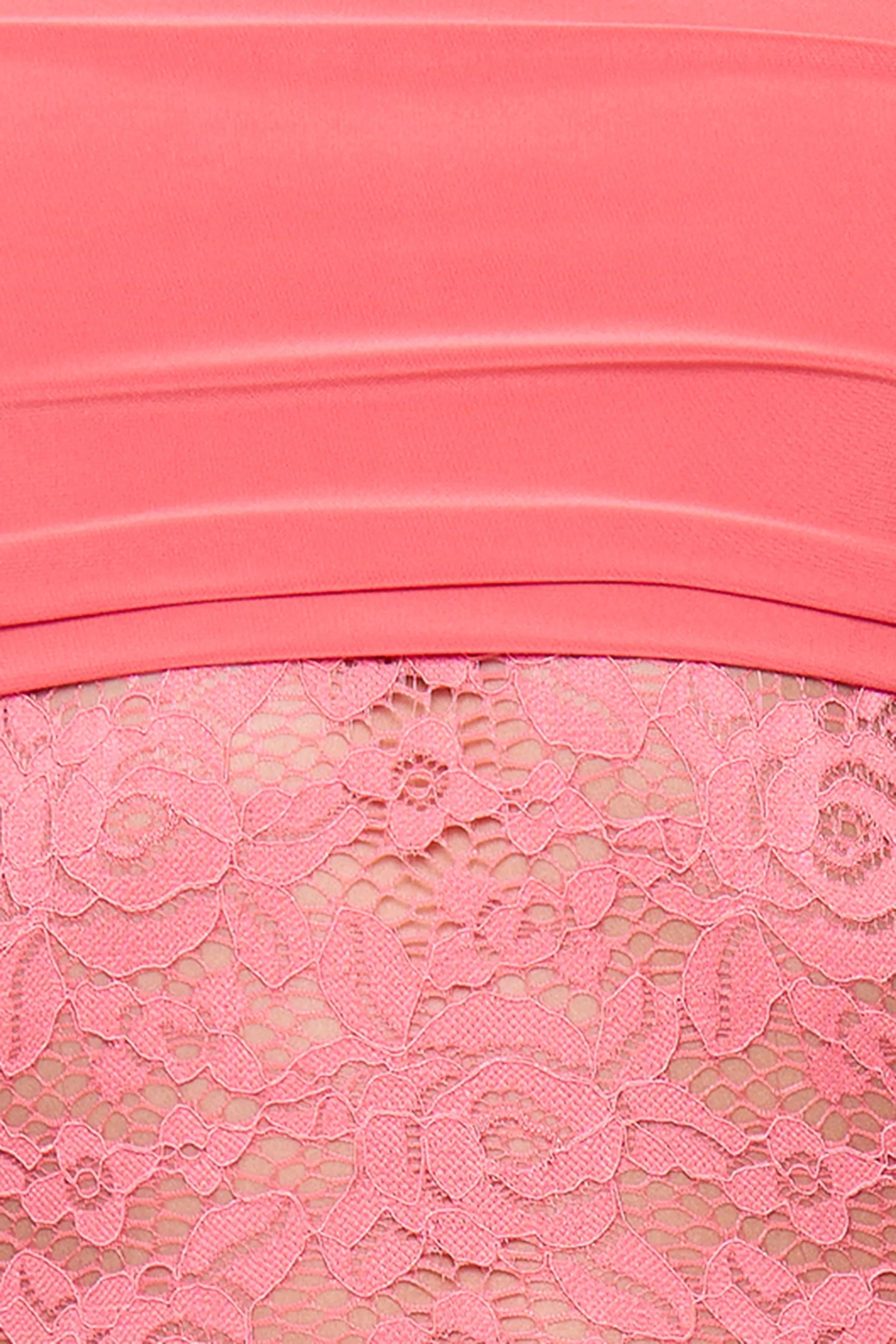 Coral Drape Mini Dress sold by Missy Empire product image thumbnail 4