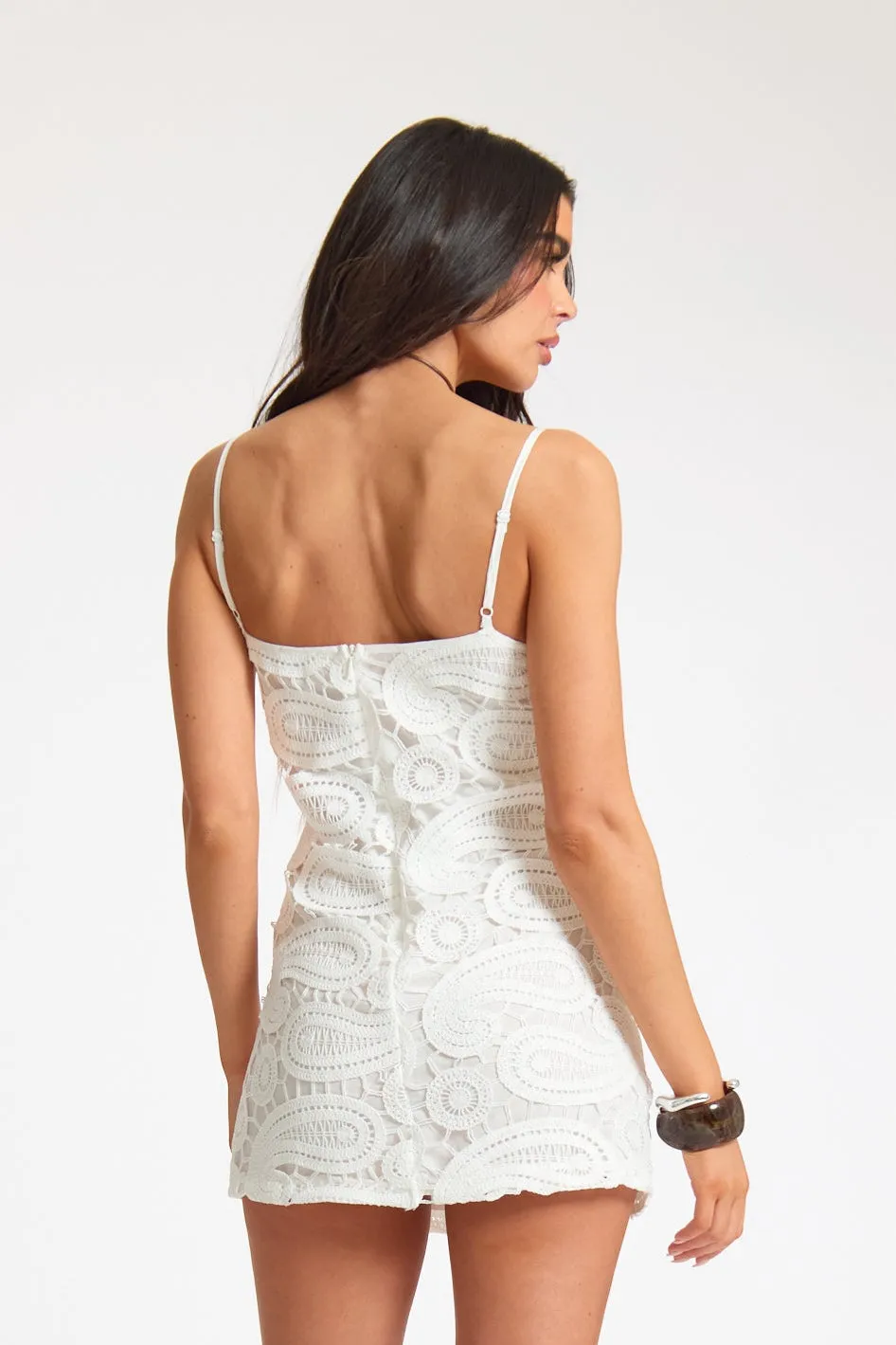 Paisley Crochet Cami A-Line Dress sold by Missy Empire product image thumbnail 4