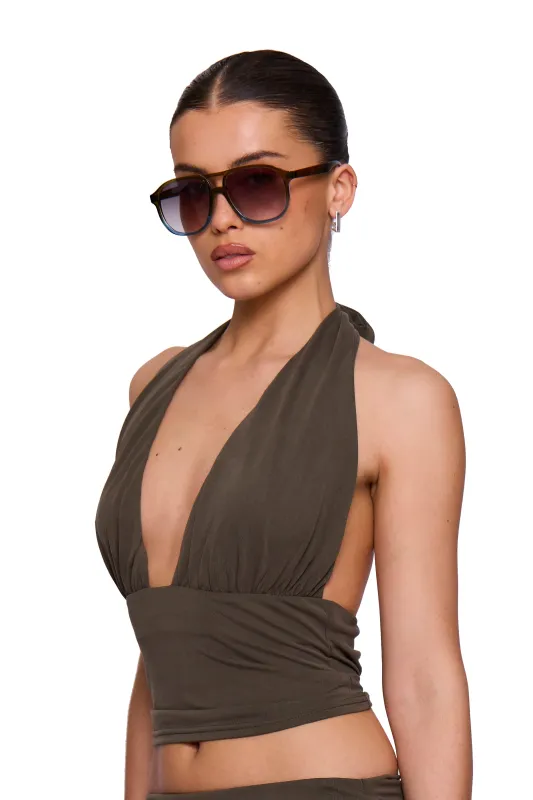 Khaki Modal Halter made by Missy Empire