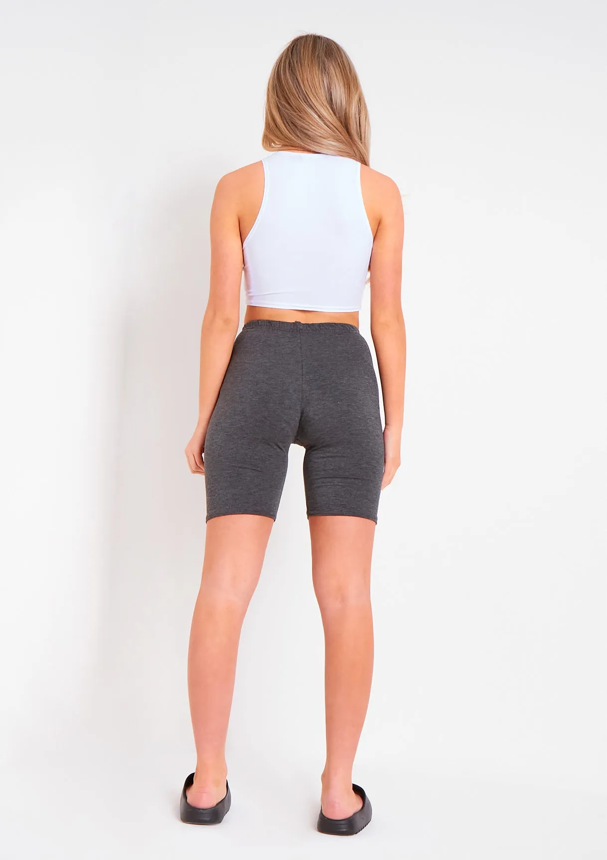 Tilly Charcoal Basic Cycle Shorts sold by Missy Empire product image thumbnail 4
