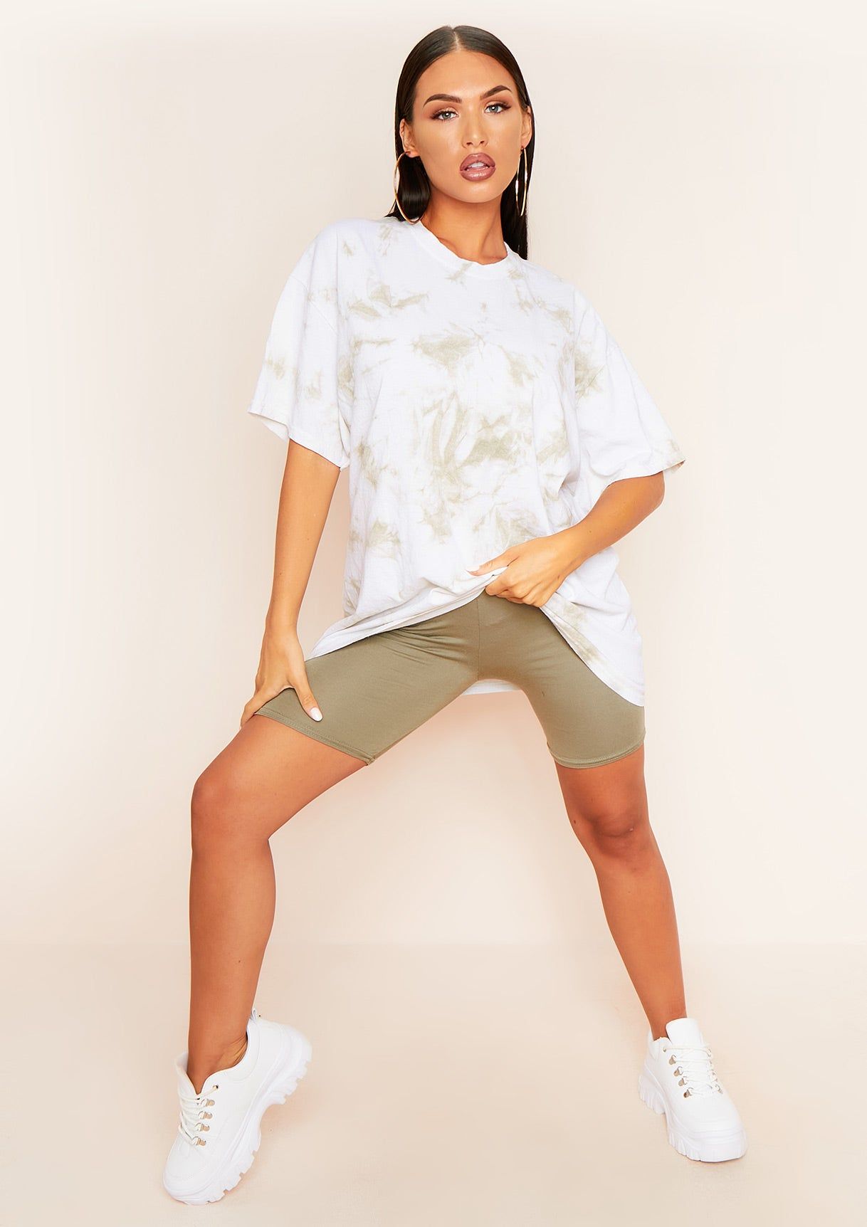 Beyonce White Tie Dye Oversized T-Shirt sold by Missy Empire product image thumbnail 4