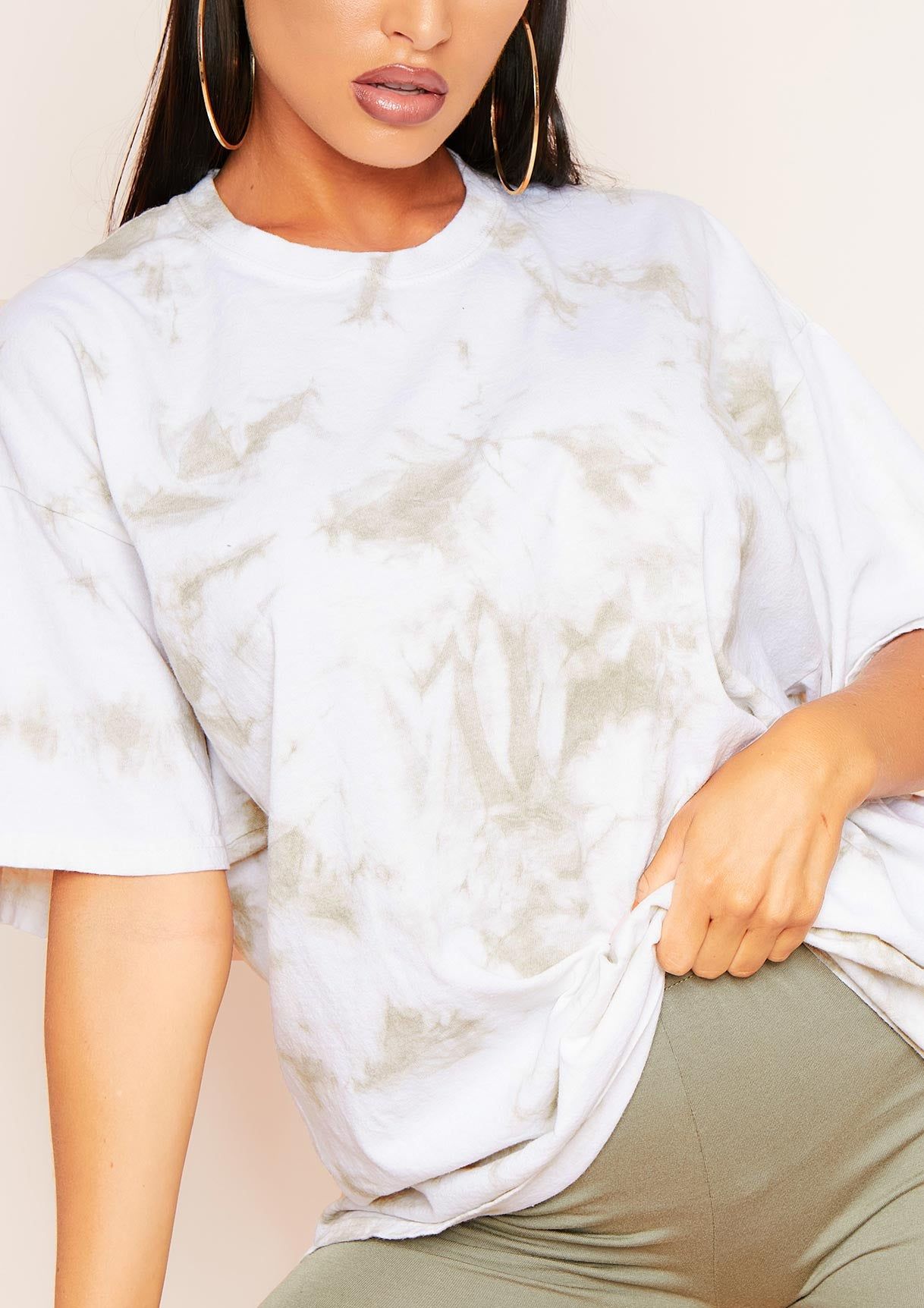 Beyonce White Tie Dye Oversized T-Shirt sold by Missy Empire product image thumbnail 3