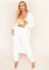 Addie Cream Longline Knit Cardigan sold by Missy Empire