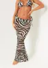 Jane Black & White Zebra Print Mesh Maxi Skirt sold by Missy Empire