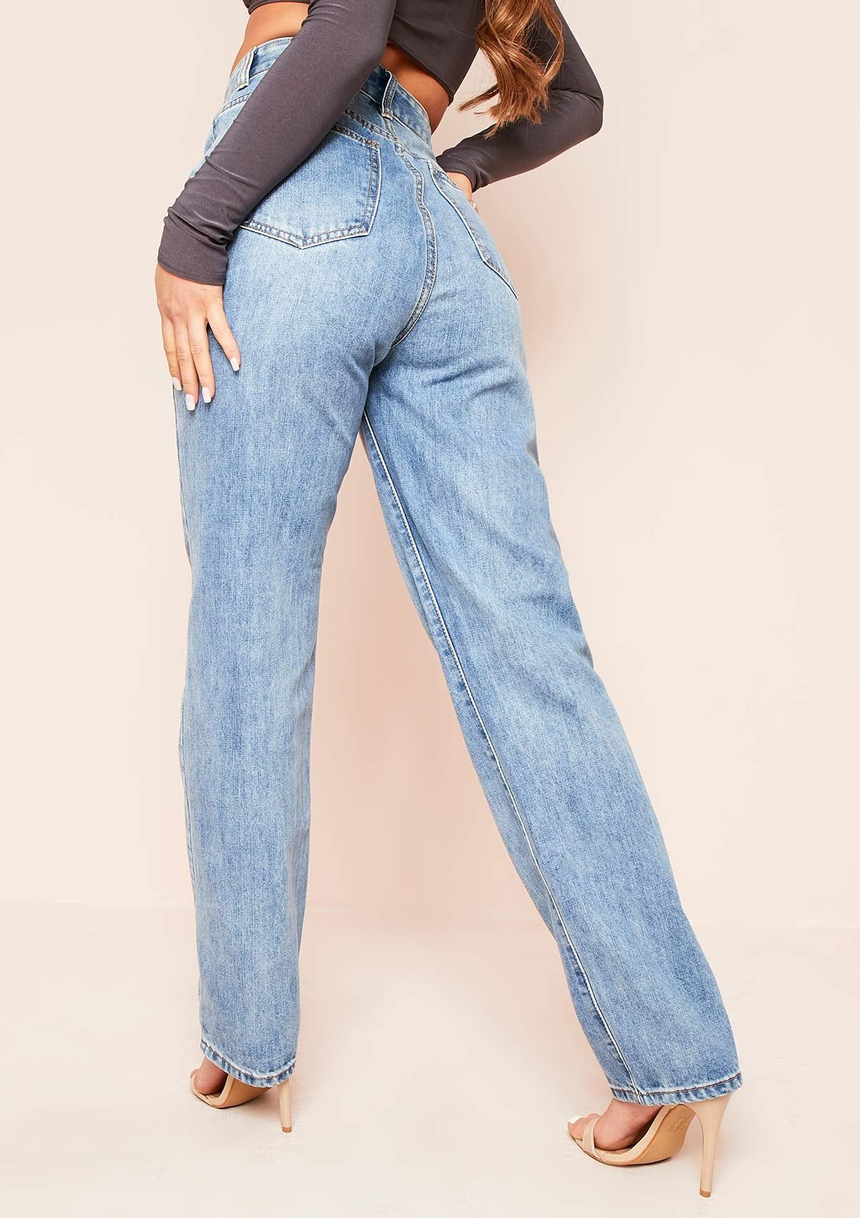 Nellie Denim Light Wash Baggy Jeans sold by Missy Empire product image thumbnail 4