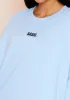 Ariana Blue Basic Slogan Oversized Sweatshirt sold by Missy Empire