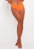 Bella Orange Seamless Ribbed Thong sold by Missy Empire