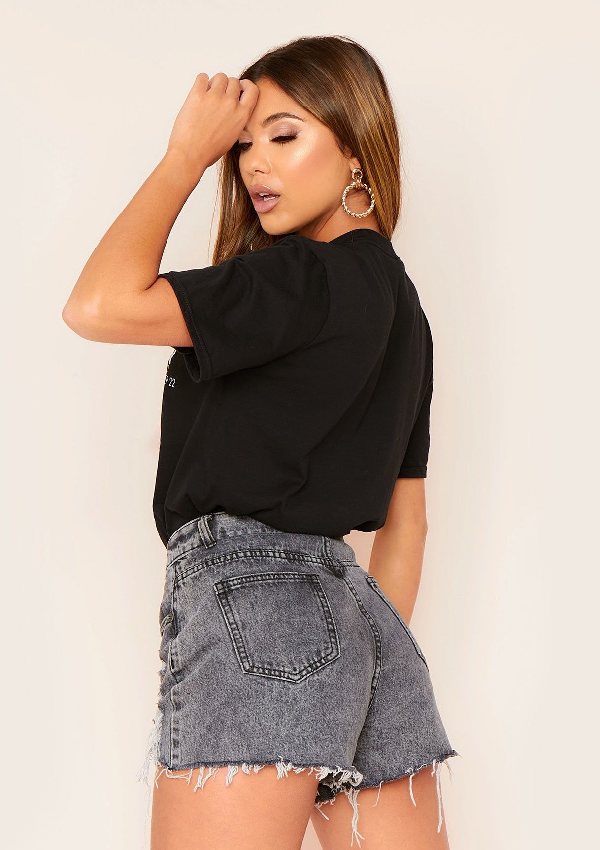 Marisol Black Virgo Horoscope T-Shirt sold by Missy Empire product image thumbnail 2