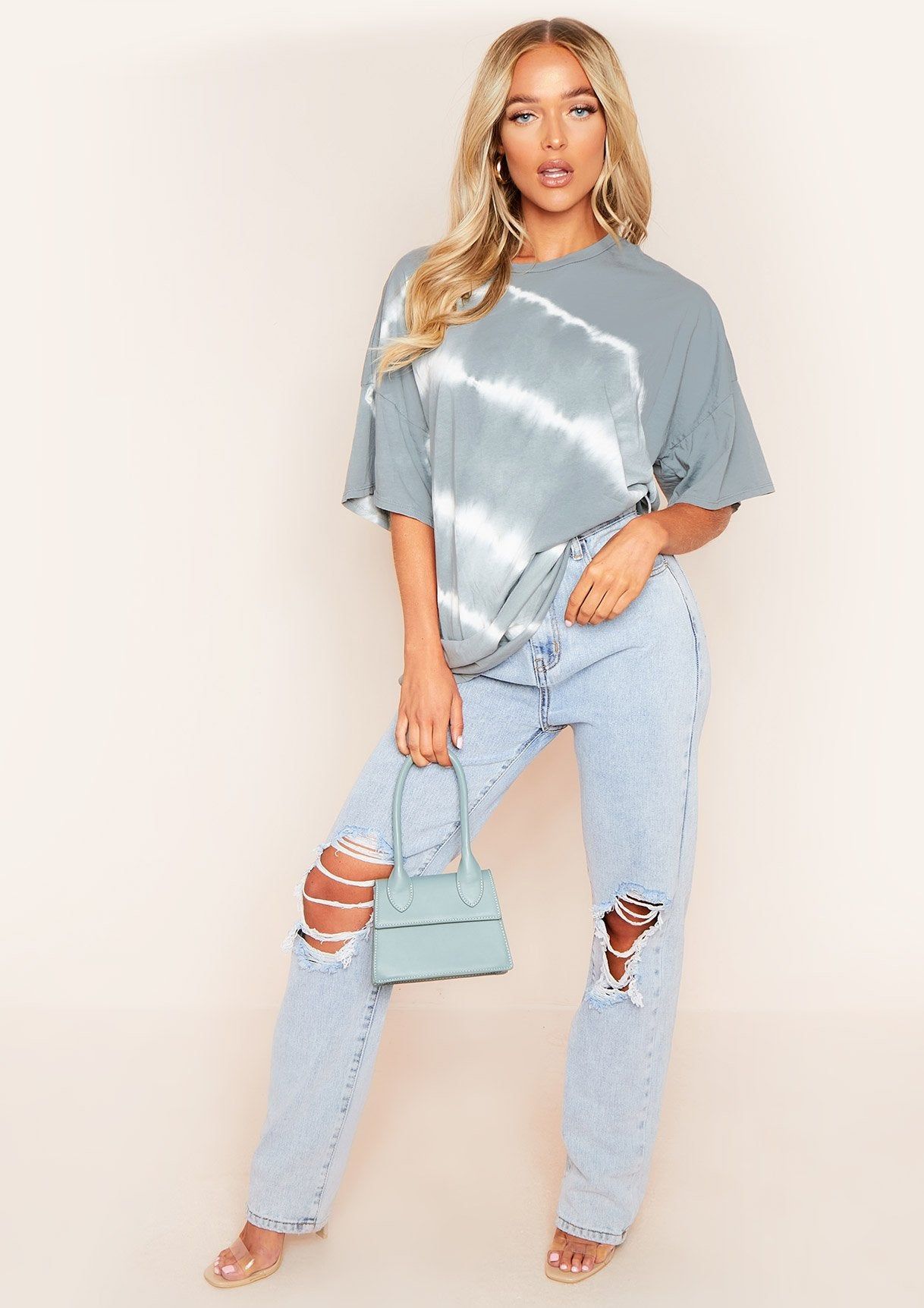 Anna Grey Tie Dye Oversized T-Shirt sold by Missy Empire product image thumbnail 4