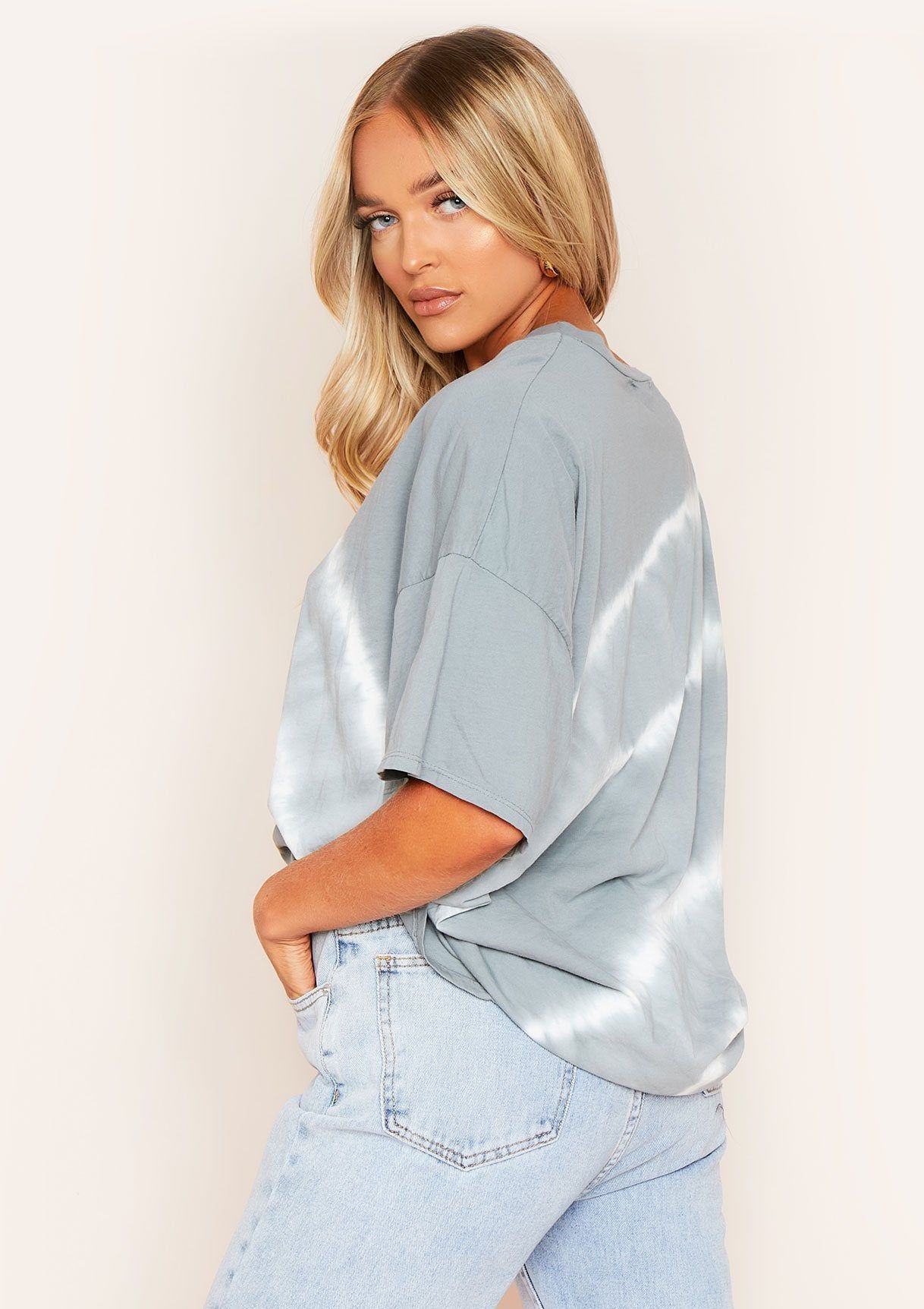 Anna Grey Tie Dye Oversized T-Shirt sold by Missy Empire product image thumbnail 2