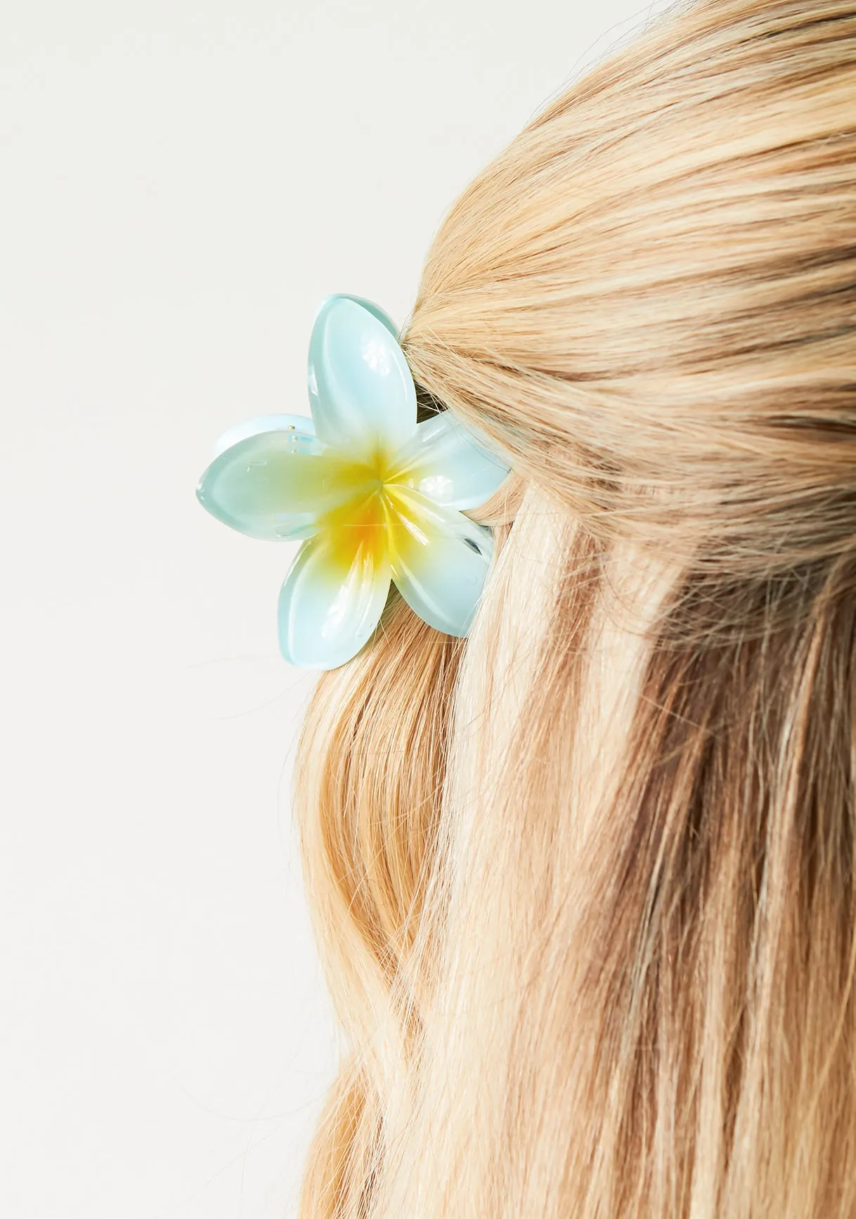 Bella Blue Flower Hair Claw Clip sold by Missy Empire product image thumbnail 3