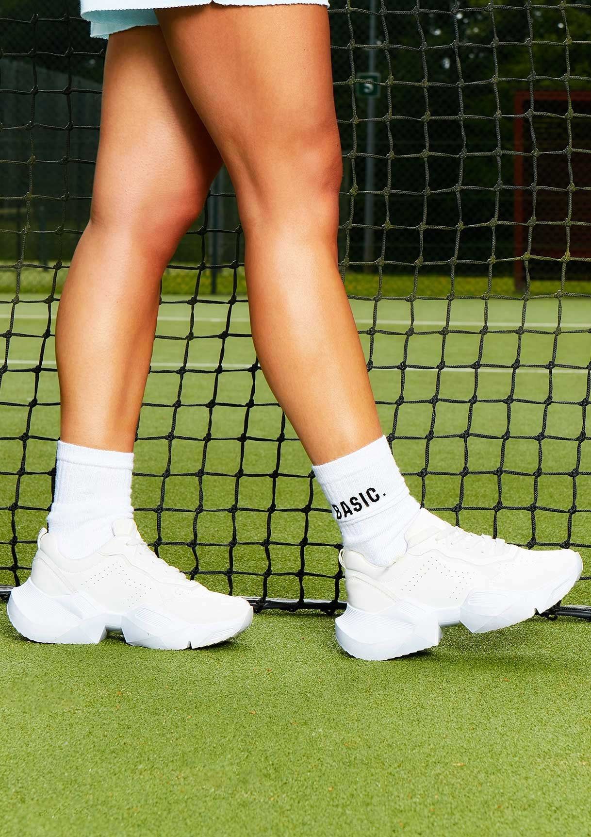 Pamina White Chunky Platform Trainers sold by Missy Empire product image thumbnail 2