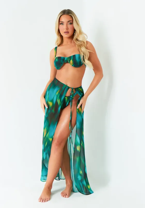 Ellie Green Printed Beach Sarong sold by Missy Empire