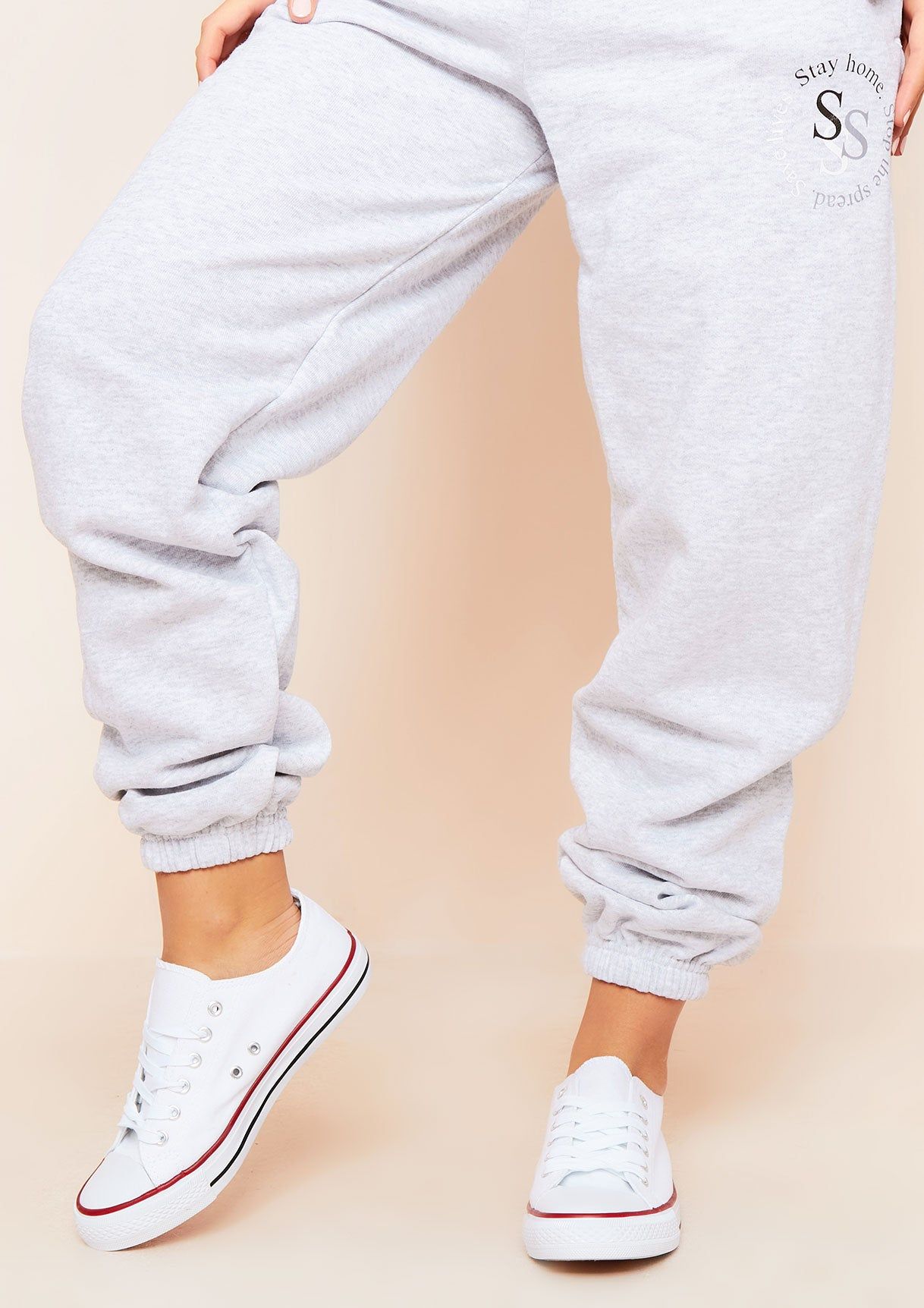 Hailey White Lace Up Trainers sold by Missy Empire product image thumbnail 2