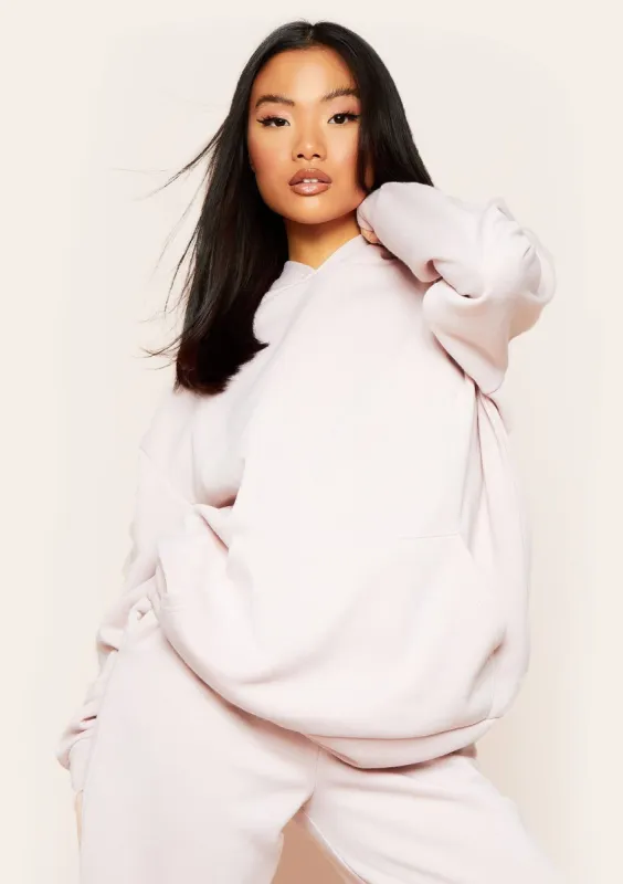 Mira Pink Oversized Hoodie sold by Missy Empire
