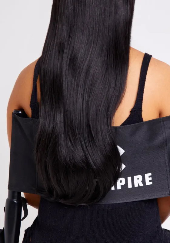 Serenity Black 1 22" Clip In Straight Hair Extensions - One Piece sold by Missy Empire