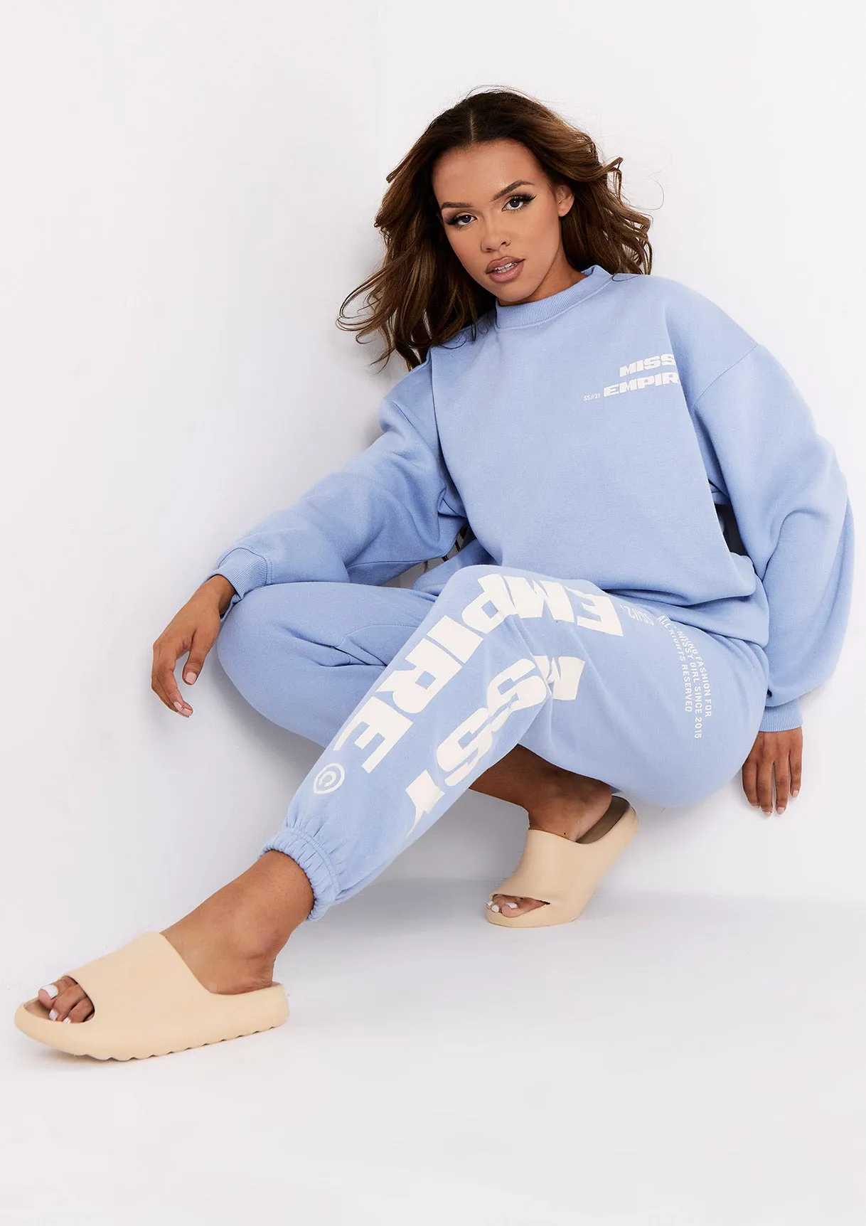 Lauren Blue Missy Empire Slogan Sweatshirt sold by Missy Empire product image thumbnail 3