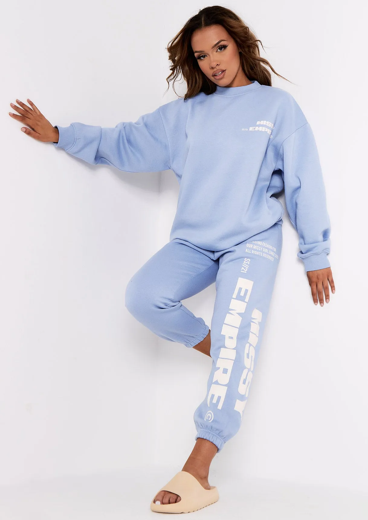 Lauren Blue Missy Empire Slogan Sweatshirt sold by Missy Empire product image thumbnail 4
