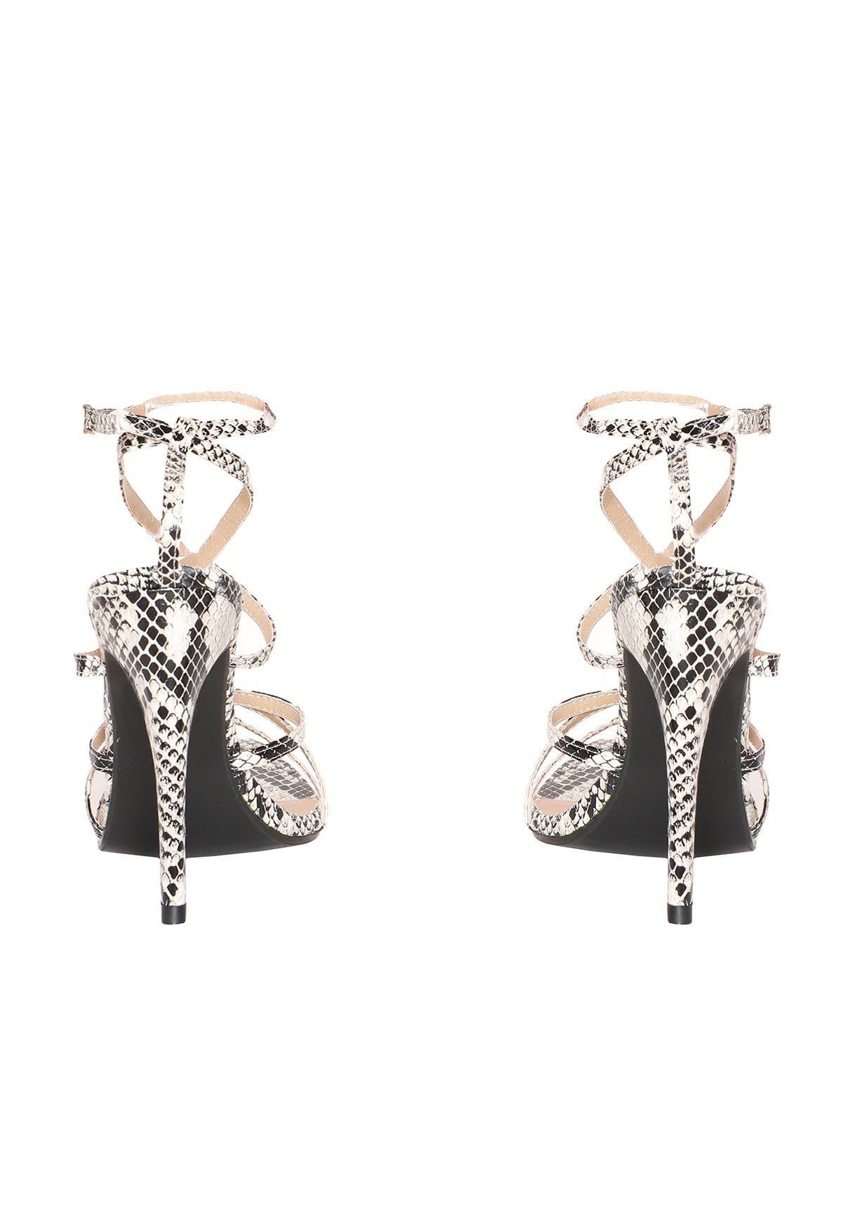 Janessa Snake Print Pointed Strappy Heels sold by Missy Empire product image thumbnail 3