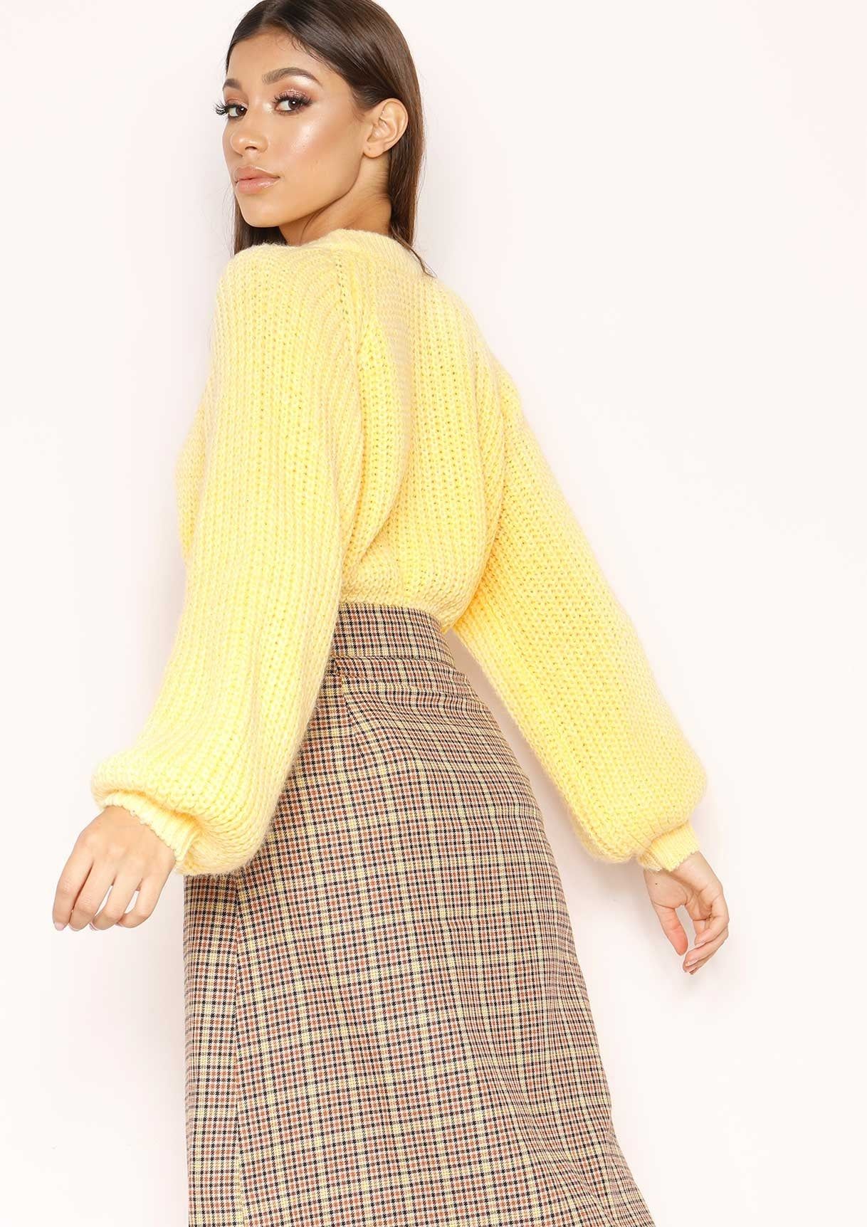 Immy Yellow Knit Jumper sold by Missy Empire product image thumbnail 5