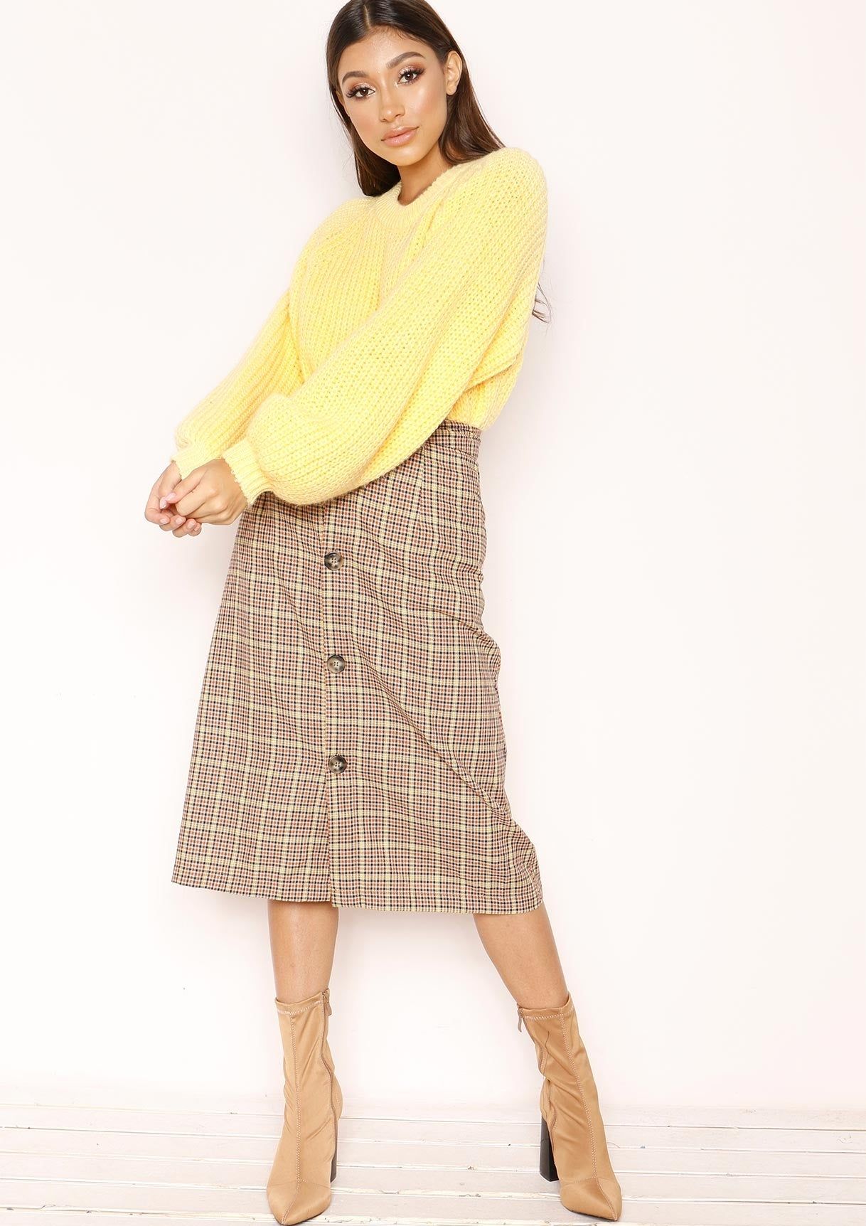 Immy Yellow Knit Jumper sold by Missy Empire product image thumbnail 2