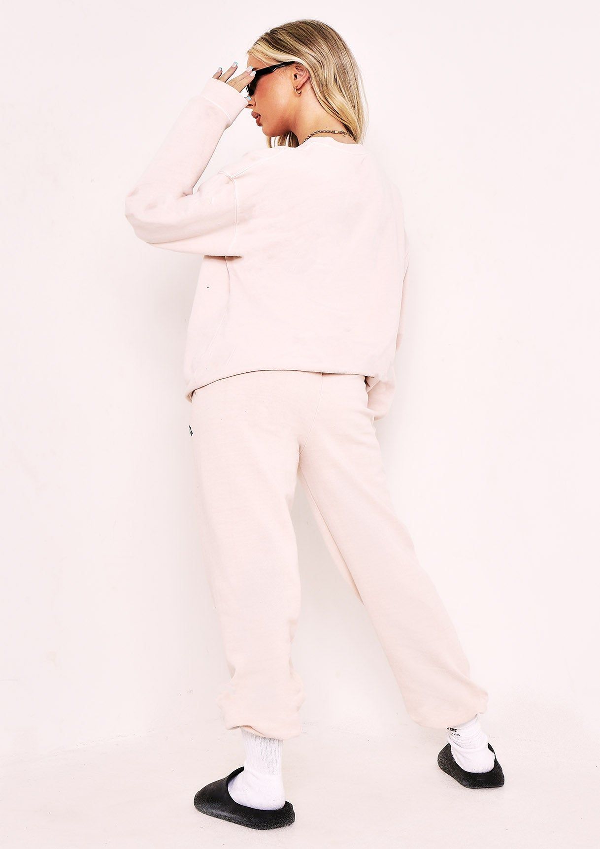 Dalia Cream Missy Sports Club Oversized Sweatshirt sold by Missy Empire product image thumbnail 3