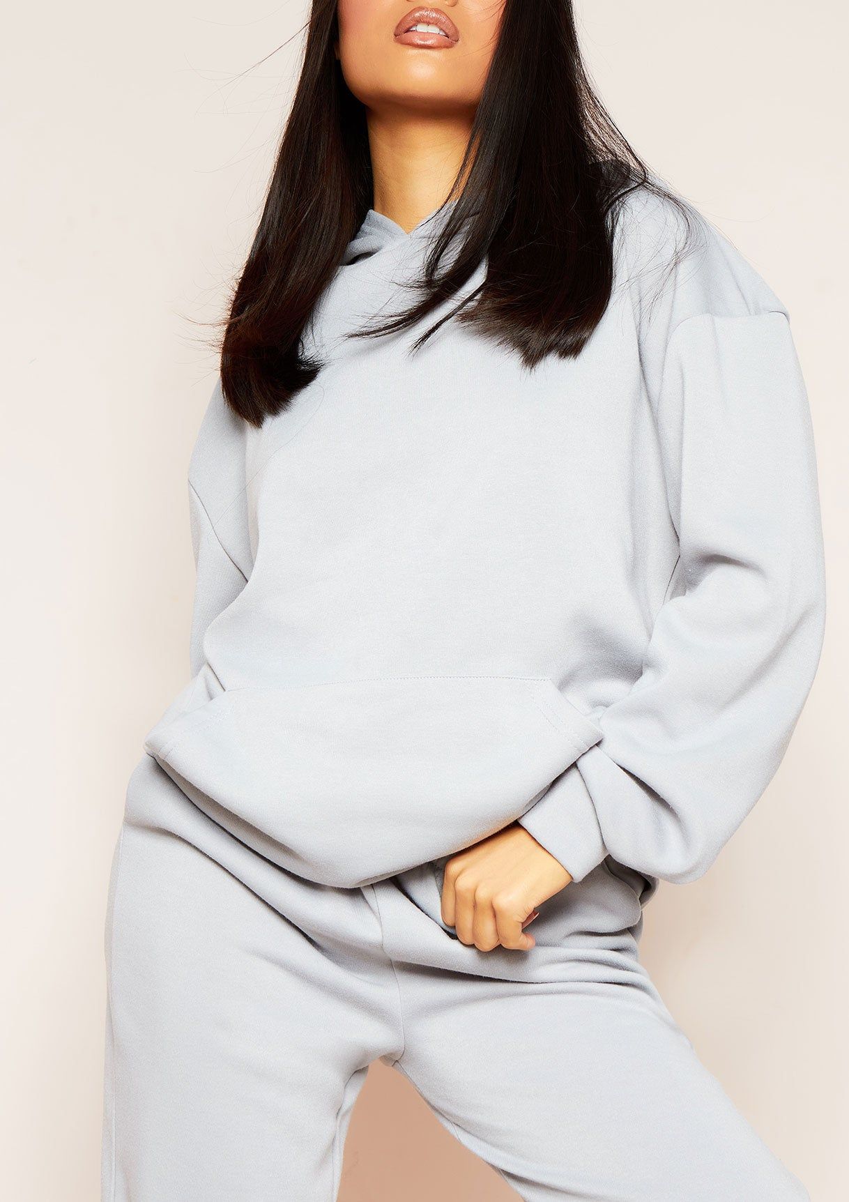 Mira Blue Oversized Hoodie sold by Missy Empire product image thumbnail 3