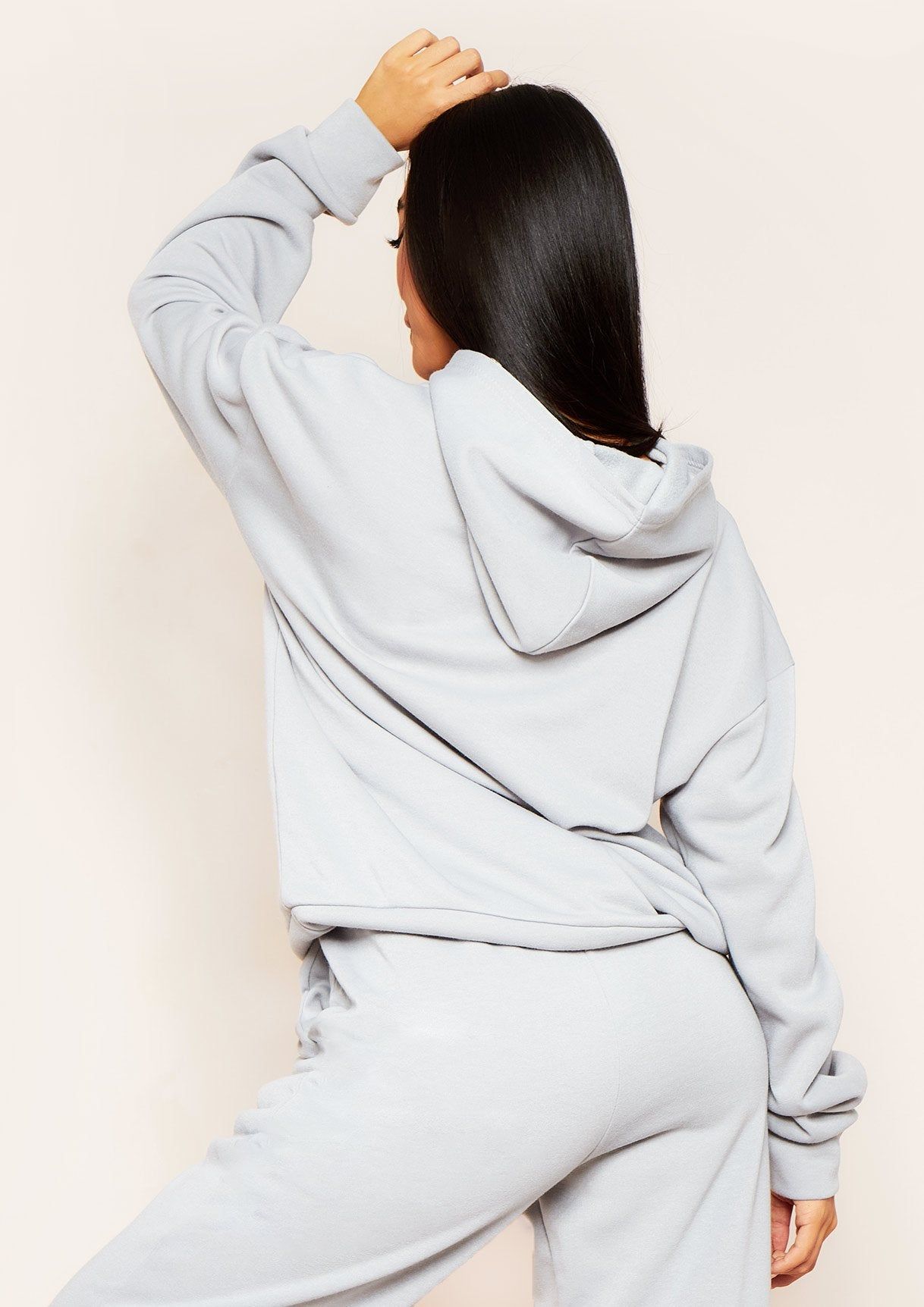 Mira Blue Oversized Hoodie sold by Missy Empire product image thumbnail 4
