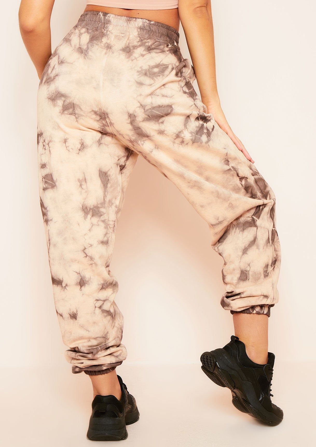 Sharon Nude Tie Dye Oversized Casual Joggers sold by Missy Empire product image thumbnail 4
