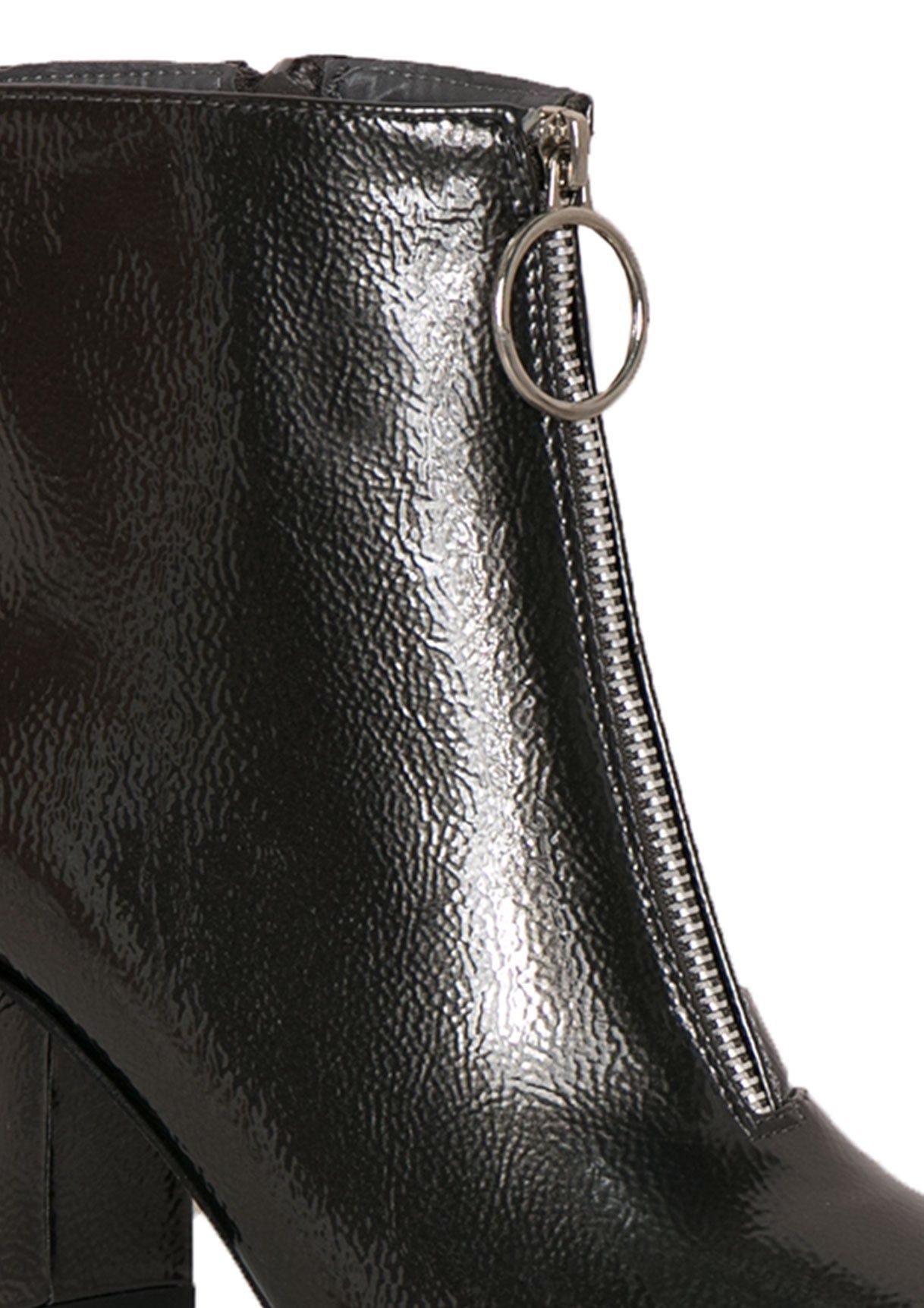 Ruby Black Zip Detail Boots sold by Missy Empire product image thumbnail 4