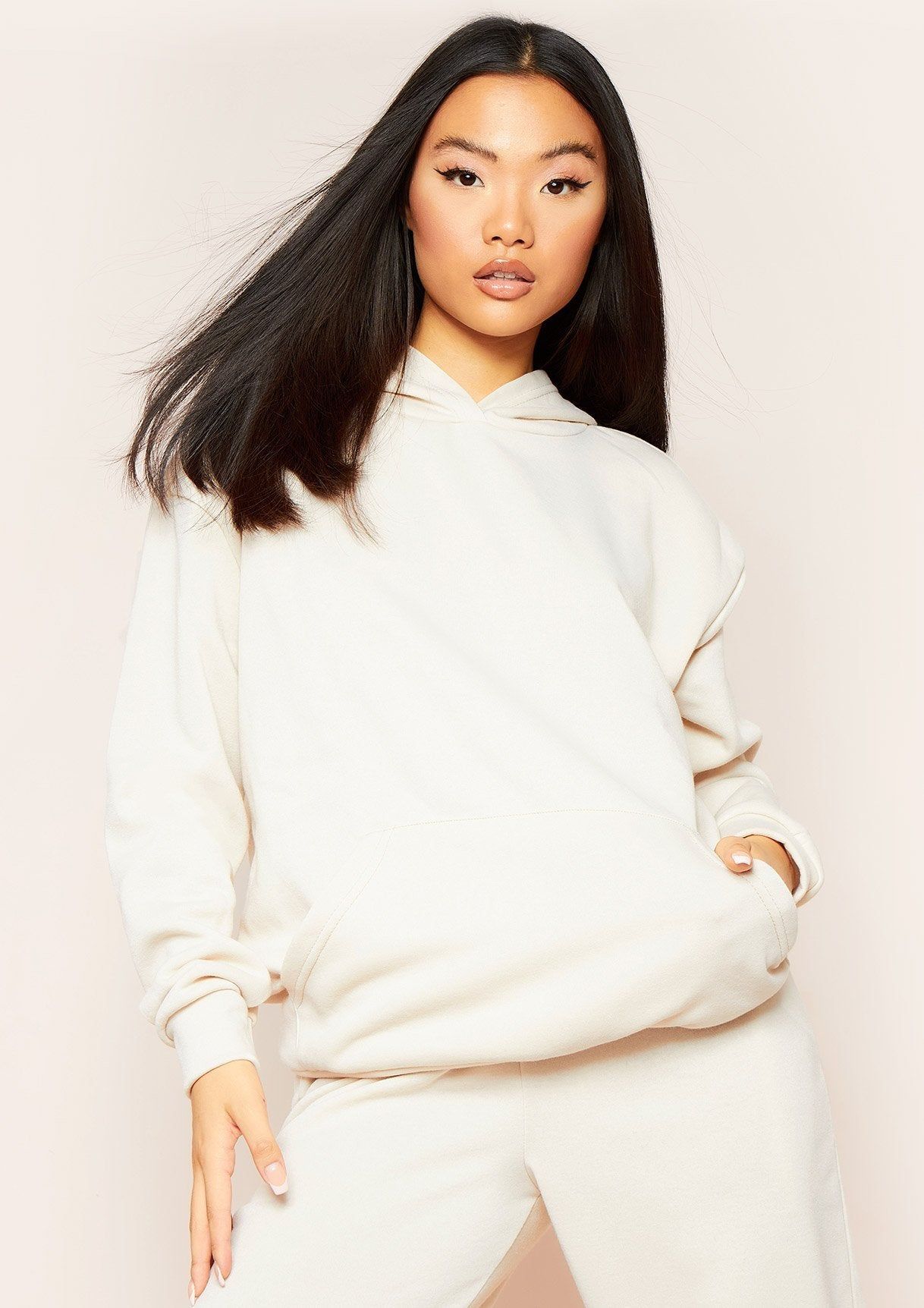 Mira Sand Oversized Hoodie sold by Missy Empire product image thumbnail 2