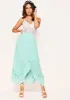 Joy Mint Green Pleated Frill Midi Skirt sold by Missy Empire