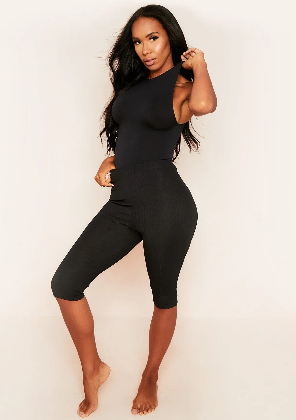 Jane Black Lux Second Skin Crew Neck Racer Bodysuit sold by Missy Empire product image thumbnail 4