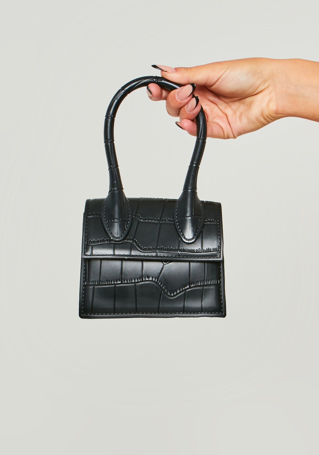 Lauryn Black Cross Body Mini Grab Bag sold by Missy Empire product image thumbnail 2
