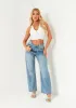 Zoey White Lace Up Detail Halter Top sold by Missy Empire