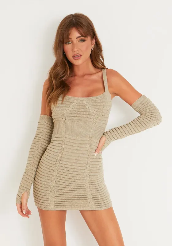 Jenni Stone Corset Mini Knitted Dress sold by Missy Empire