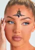 Saira Black Stick On Face Jewels sold by Missy Empire