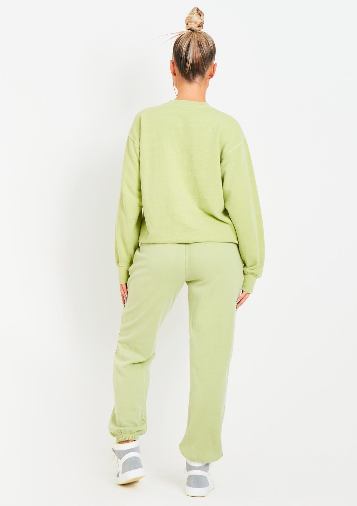Imogen Lime Missy Empire Text Oversized Joggers sold by Missy Empire product image thumbnail 4