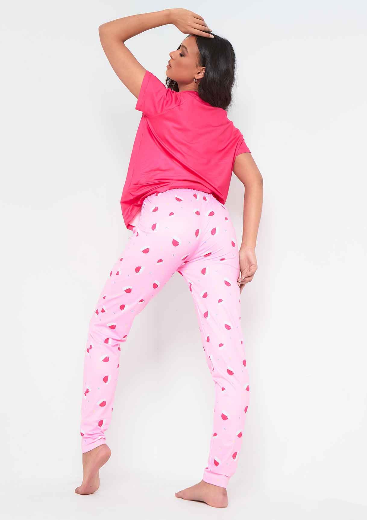 Izzy Pink Santa Baby Slogan Christmas Pyjama Set sold by Missy Empire product image thumbnail 3