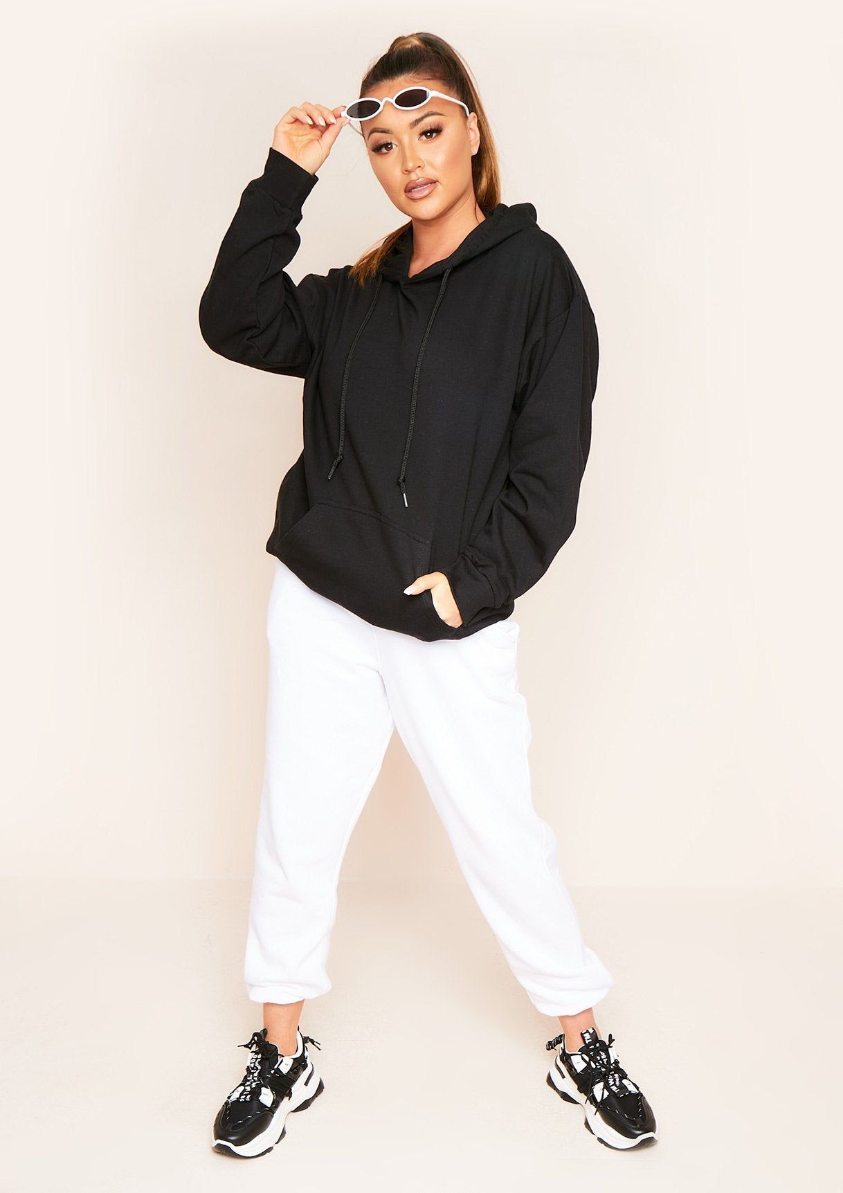 Mindy Black Another Day Another Slay Slogan Oversized Hoodie sold by Missy Empire product image thumbnail 4