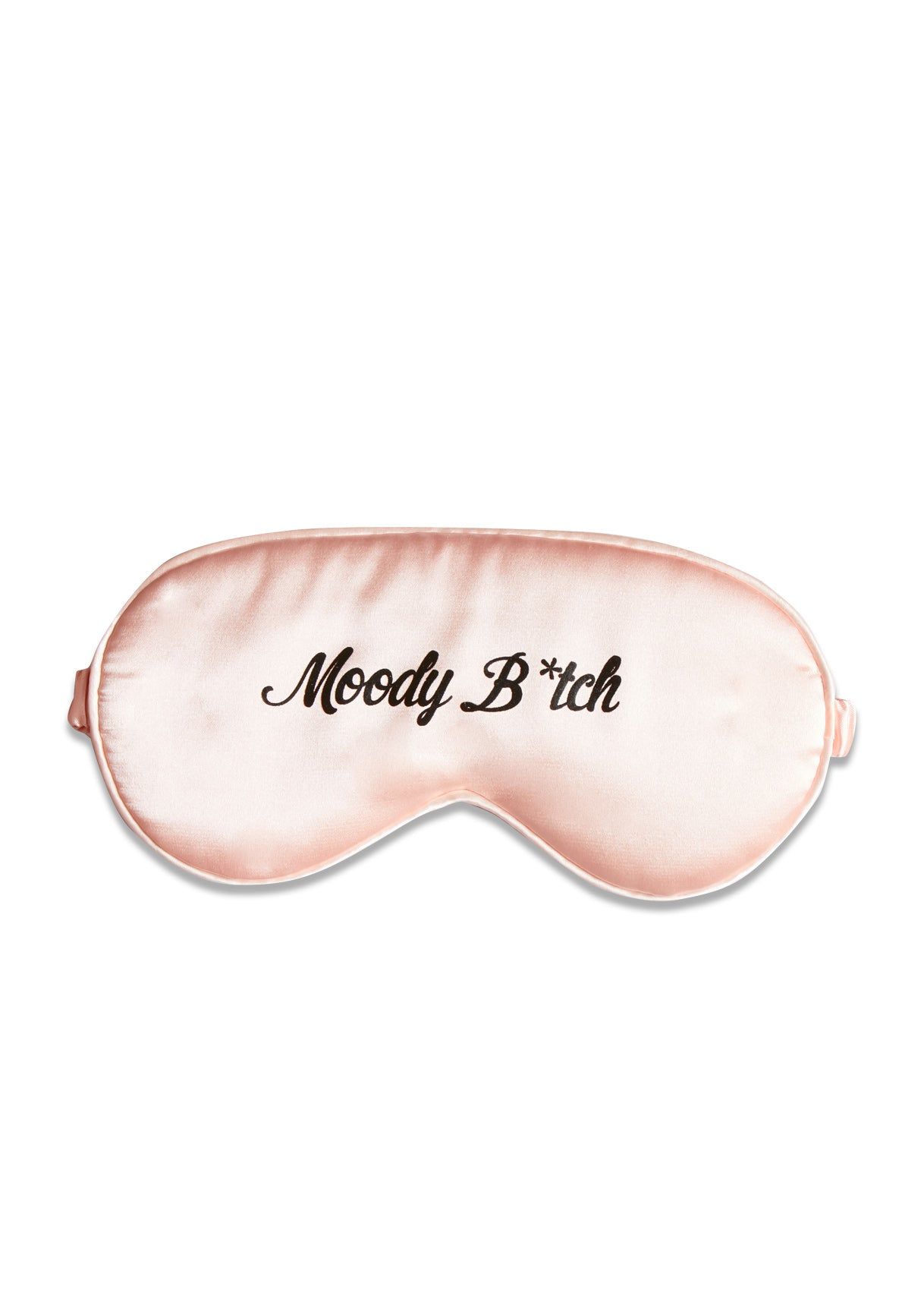 Olva Pink Moody B*tch Satin Sleep Mask sold by Missy Empire