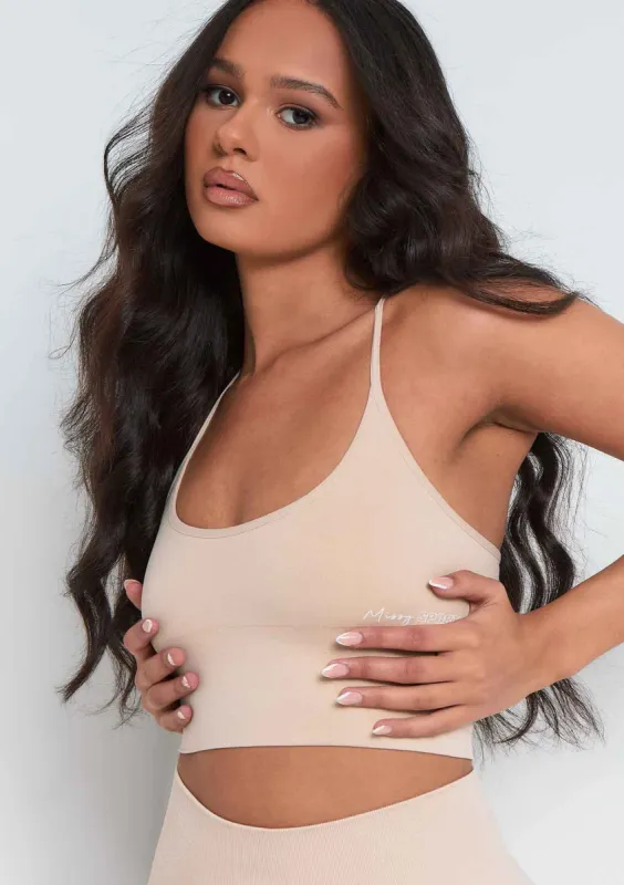 Pav Stone Missy Sport Cross Strap Seamless Gym Crop Top sold by Missy Empire