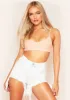 Tyra Nude Spaghetti Strap Ribbed Crop Top sold by Missy Empire