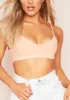 Tyra Nude Spaghetti Strap Ribbed Crop Top sold by Missy Empire