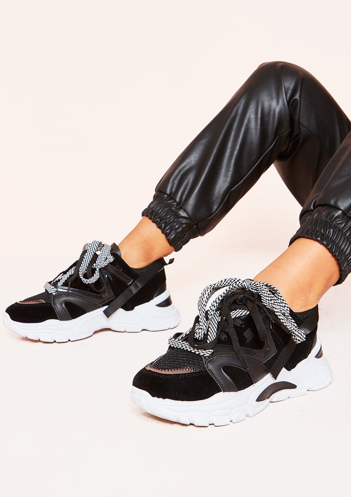 Tori Black Chunky Panel Trainers sold by Missy Empire product image thumbnail 3