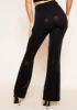 Taylor Black Sequin Front Split Flared Trousers sold by Missy Empire