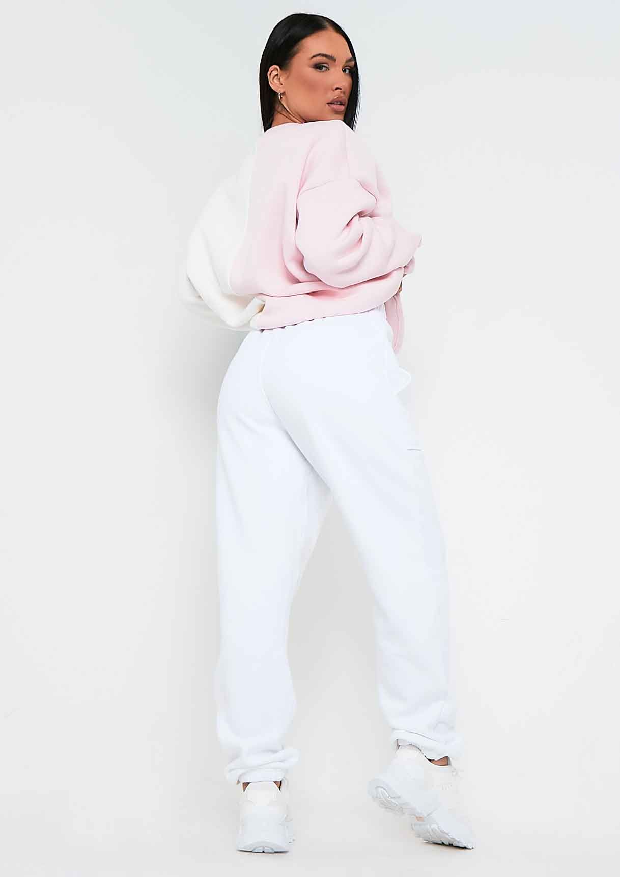 Zee Pink Spliced St Moritz Slogan Oversized Sweatshirt sold by Missy Empire product image thumbnail 3