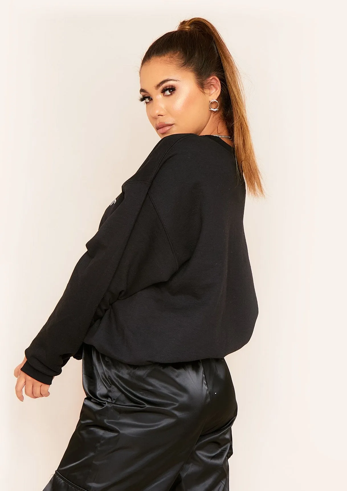 Handsa Black Slogan Off-Boys Sweatshirt sold by Missy Empire product image thumbnail 3