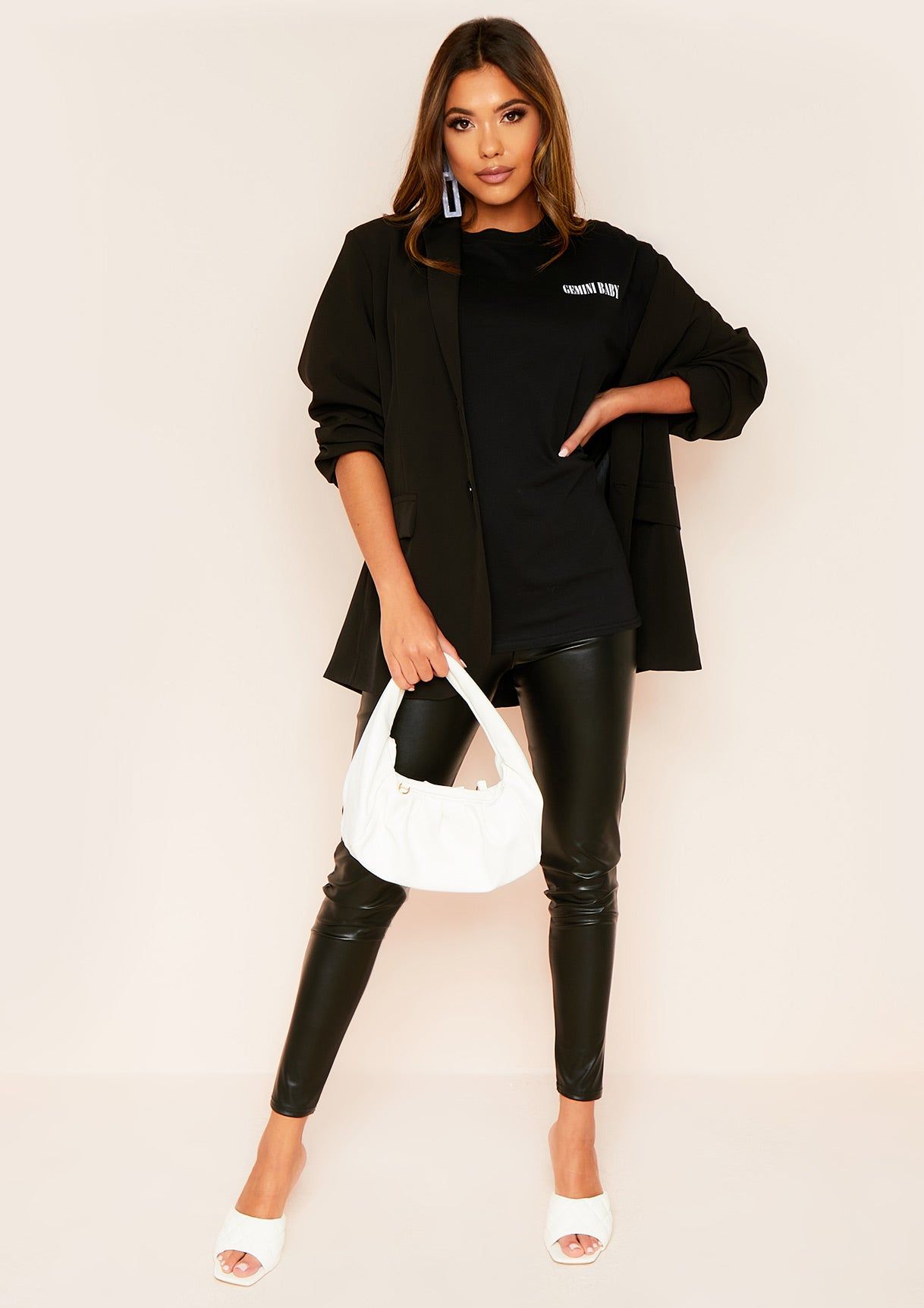 Anah Black Gemini Slogan Horoscope T-Shirt sold by Missy Empire product image thumbnail 3